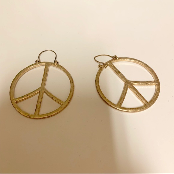 Lucky Brand Jewelry - Lucky Brand Peace Sign Earrings